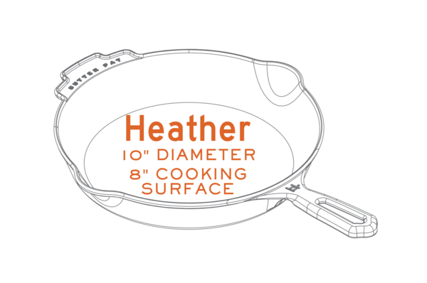 Heather 10 Polished Cast Iron Skillet – Butter Pat Industries